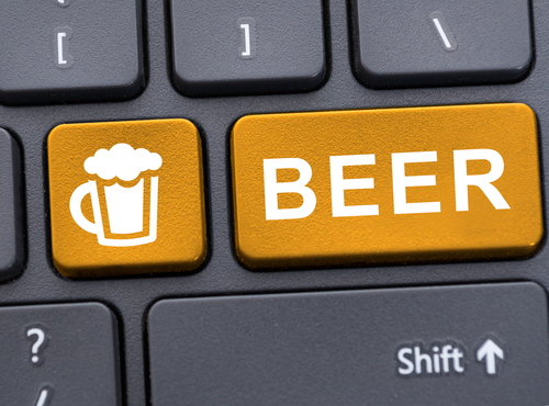 Beer keyboard for online festival post