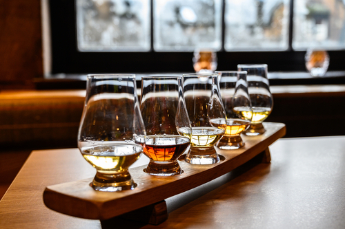 Whiskey flight for engaging content post