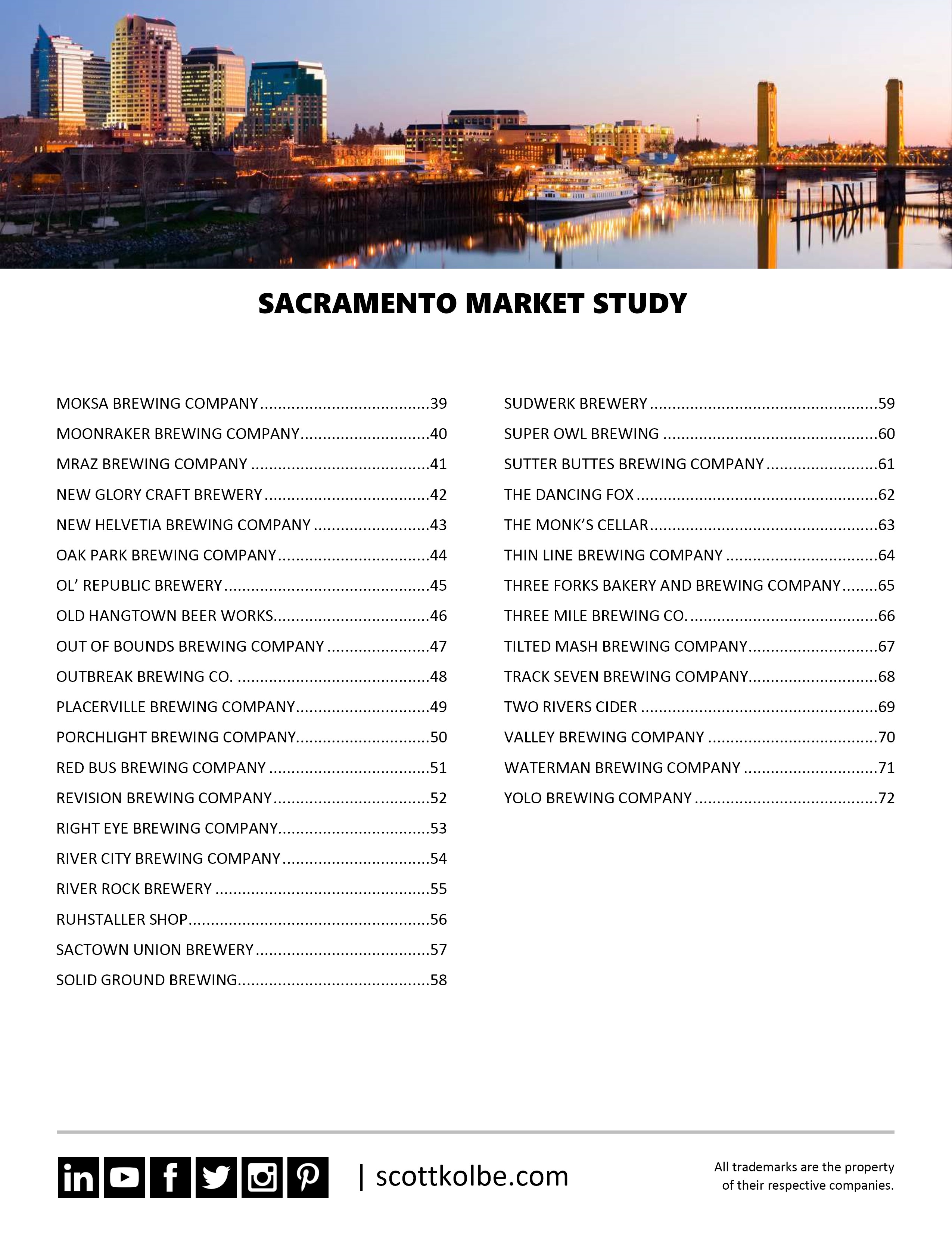 Sacramento Market Study Sample
