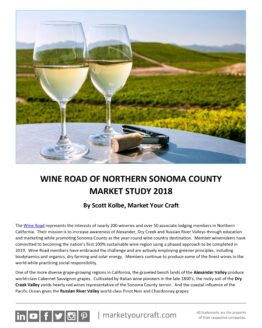 Wine Road Market Study Sample