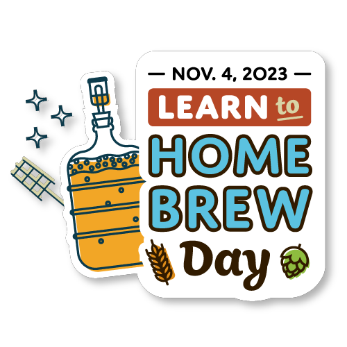 Learn to Homebrew Day logo for excitement post