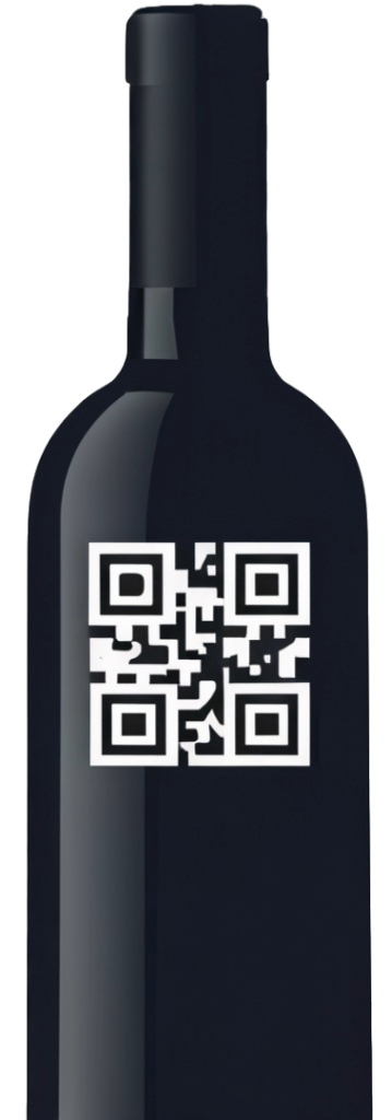 QR Code on wine bottle for QR Codes post