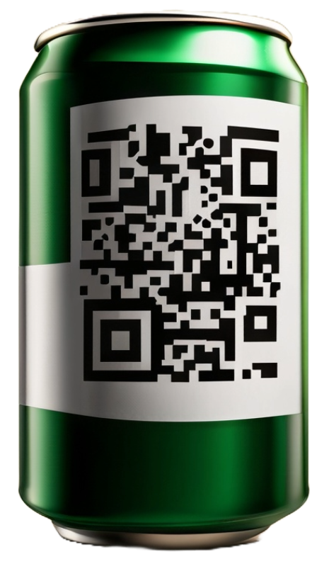 Can with QR Code for QR Codes post