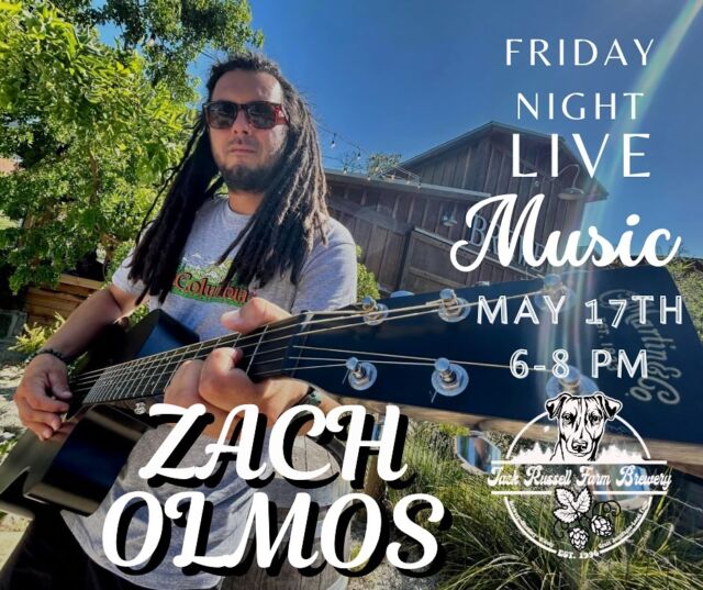 Friday night live music is back! Join us this Friday for @zach_olmos_music playing 6-8 pm live at Jack Russell Brewey!
.
.
#jackrussellfarmbrewery #jackrussellbrewery #applehillofficial #applehill #visitapplehill #applehilltourguide #sacbeer #camino #craftbeer #sacbeerenthusiasts #handcraftedbeer #cider #hardcider #visitgoldcountry #visiteldoradocounty #eldoradocounty #appleblossom #brewery #brewerylife #localbusiness #foodtruck #visiteldorado #visiteldoradocounty