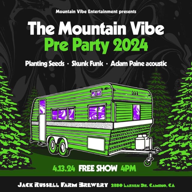 Join us tomorrow for the @mountainvibemusic Pre Party. We will have indoor heated seating available and Little Cravings will on-site cooking up delicious eats! 
.
.
#jackrussellfarmbrewery #jackrussellbrewery #applehillofficial #applehill #visitapplehill #applehilltourguide #sacbeer #camino #craftbeer #sacbeerenthusiasts #handcraftedbeer #cider #hardcider #visitgoldcountry #visiteldoradocounty #eldoradocounty #appleblossom #brewery #brewerylife #localbusiness