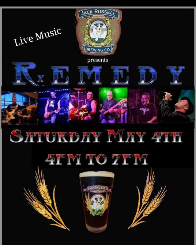 Join us this weekend for Remedy playing Live music at the brewery 4-7 pm 🎶 
.
.
#jackrussellfarmbrewery #jackrussellbrewery #applehillofficial #applehill #visitapplehill #applehilltourguide #sacbeer #camino #craftbeer #sacbeerenthusiasts #handcraftedbeer #cider #hardcider #visitgoldcountry #visiteldoradocounty #eldoradocounty #appleblossom #brewery #brewerylife #localbusiness