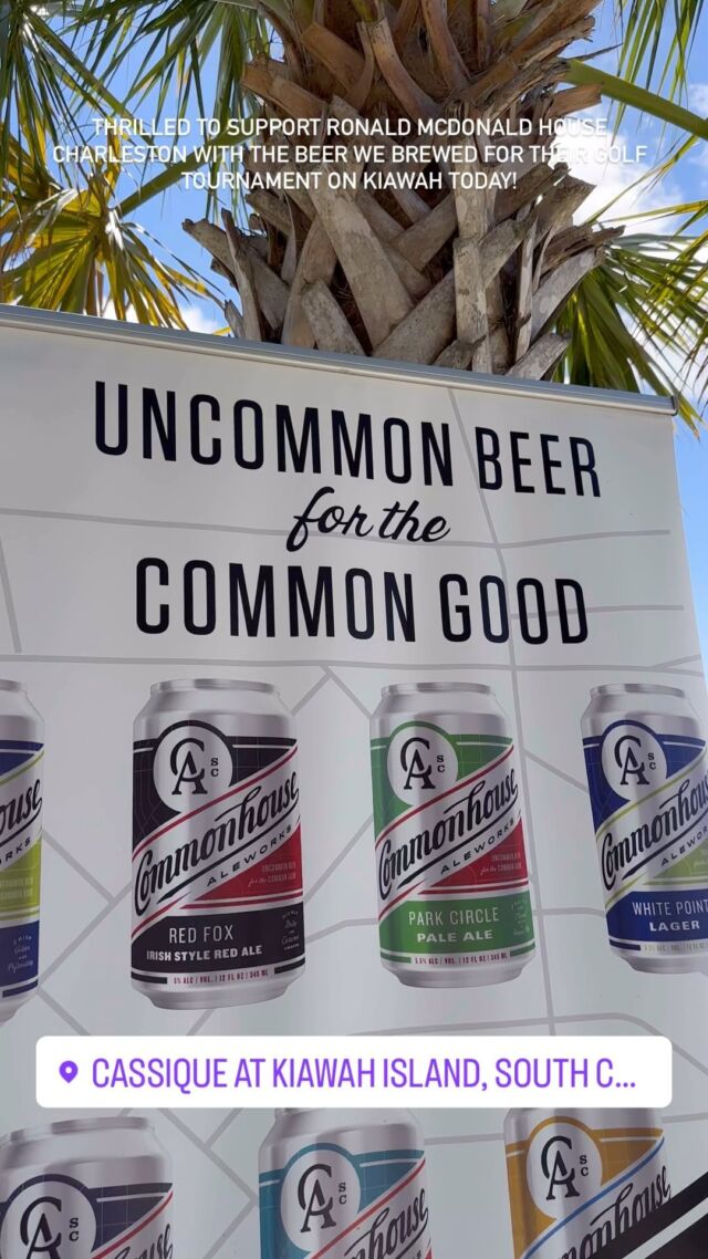 Out on Kiawah Island supporting Ronald McDonald House Charleston at the 22nd Annual McDonalds - Dr. Pepper Charity Golf Classic where they’re serving up “Fore the House” the beer we brewed for the tournament! @rmhccharleston #beerforgood #commonhousealeworks #rmhc #chsbeer #scbeer #charlestonbeer #chs #scbeer #uncommonbeerforthecommongood