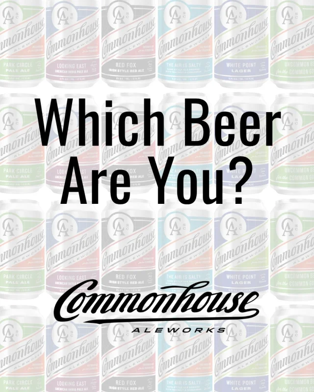 Which Commonhouse beer are you? 🍻

Are you the easygoing Park Circle Pale Ale, the adventurous Air Is Salty, or maybe the bold Looking East? Take our quiz to find out which Commonhouse beer fits your vibe best 👇

Swipe through, keep track of your answers, and let us know your result in the comments! 

We’ll be taking notes for your next round 😉