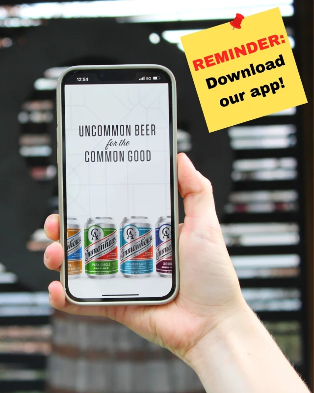 Just a friendly reminder to download the Commonhouse app 📲

It’s the easiest way to stay up to date on events, new beers, and everything happening around the house!

Good beer decisions start here 🍻