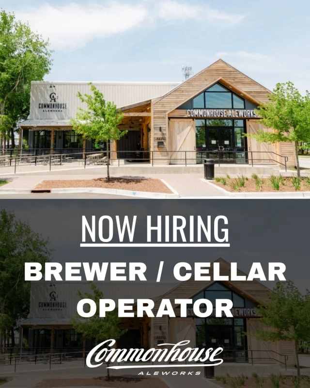 NOW HIRING: Brewer / Cellar Operator 🍻
Join the team at Commonhouse Aleworks in Park Circle, North Charleston! We're seeking experienced brewers to help us pursue the perfect pint in a fast-paced, community-focused brewery.
📍 Full-time | North Charleston, SC
✅ 2–3 yrs production experience preferred
✅ Passion for craft beer & quality
✅ Can packaging, fermentation, and cellar operations
✅ Flexible schedule, great team, strong values
Ready to brew with purpose? 🔧
📩 Apply now by emailing your cover letter and resume to erin@commonhousealeworks.com