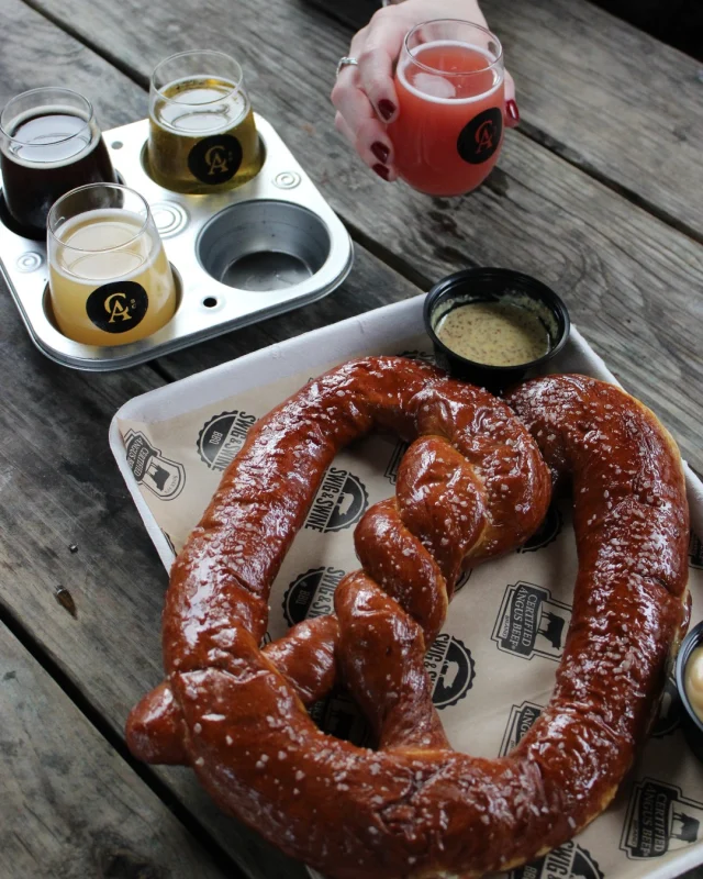 This is your sign to treat yourself to a pretzel and a flight because balance is important 🍺🥨